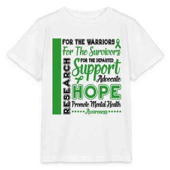 Pour les guerriers pour les survivants pour les - T-shirt bio MINI CREATOR Stanley/Stella Enfant - blanc - Devant - Maike (125cm)