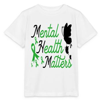Psychische Gesundheit beendet das Stigma Gesundheit - Stanley/Stella Kinder T-Shirt MINI CREATOR  - Weiß - Vorne - Maike (125cm)
