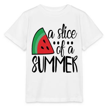 Une tranche d’été - T-shirt bio MINI CREATOR Stanley/Stella Enfant - blanc - Devant - Maike (125cm)