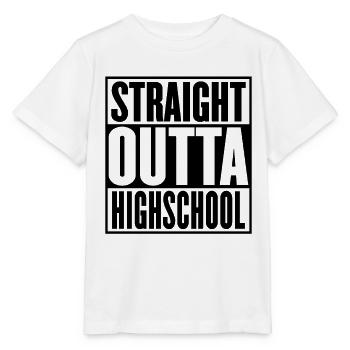 Straight Outta High School Graduation - Stanley/Stella MINI CREATOR Kids’ T-Shirt - white - Front - Maike (125cm)