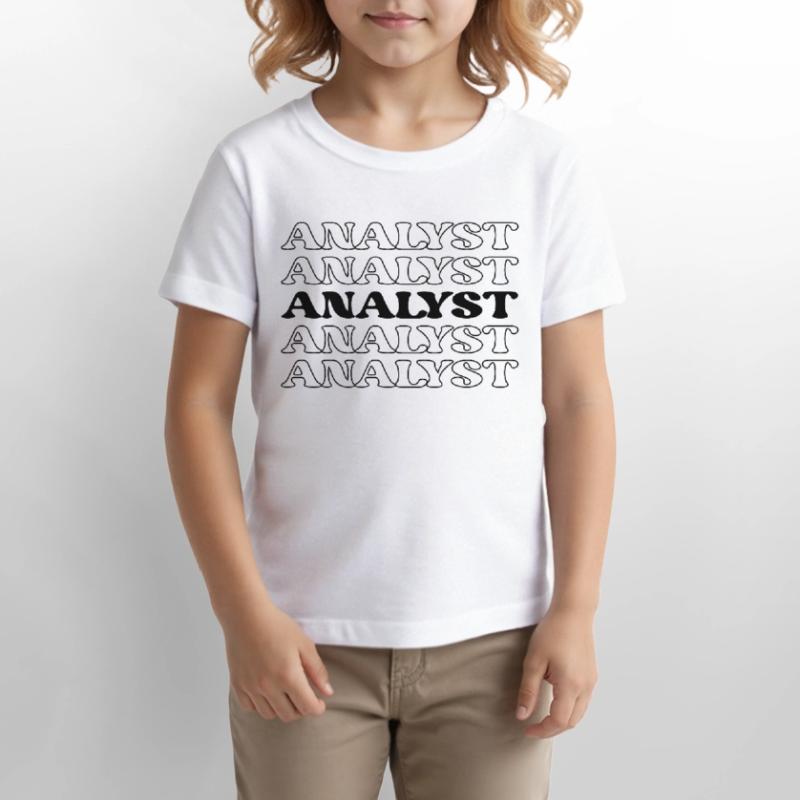Analyste, Comptable, Data Scientist, Feuille de calcul T-shirt bio MINI CREATOR Stanley/Stella Enfant