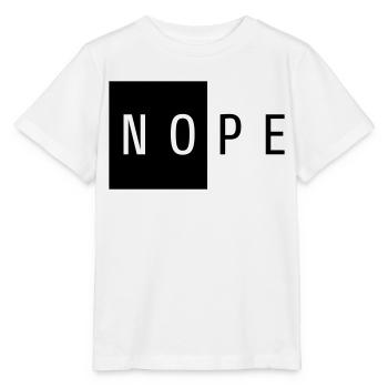 NOPE Cadeau Noir - T-shirt bio MINI CREATOR Stanley/Stella Enfant - blanc - Devant - Maike (125cm)