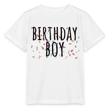 BIRTHDAY BOY - Stanley/Stella Kinder T-Shirt MINI CREATOR  - Weiß - Vorne - Maike (125cm)