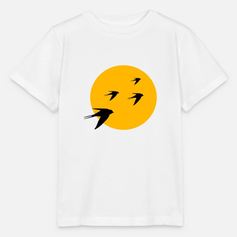 Oiseaux oiseau soleil - T-shirt bio MINI CREATOR Stanley/Stella Enfant - blanc