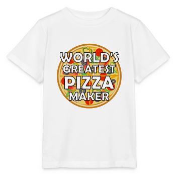 Pizza Pizzeria Pizza Baker - Stanley/Stella MINI CREATOR Kids’ T-Shirt - white - Front - Maike (125cm)
