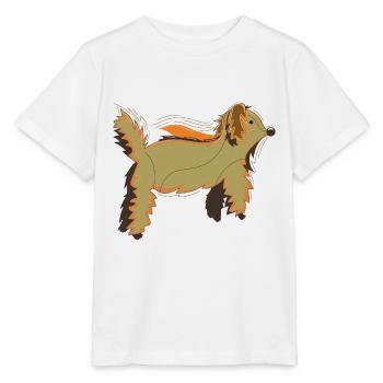 Fluffy Dog Bearlike Creature - Stanley/Stella MINI CREATOR Kids’ T-Shirt - white - Front - Maike (125cm)