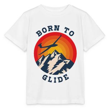 born to glide segelflug segeln pilot geschenk berg - Stanley/Stella Kinder T-Shirt MINI CREATOR  - Weiß - Vorne - Maike (125cm)