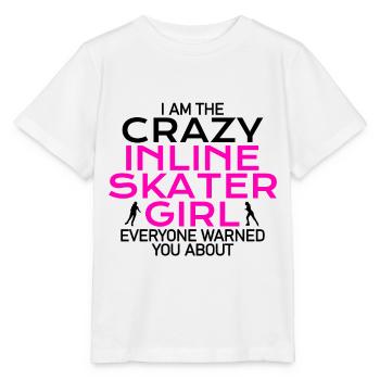 fille de patineur en ligne fou - T-shirt bio MINI CREATOR Stanley/Stella Enfant - blanc - Devant - Maike (125cm)
