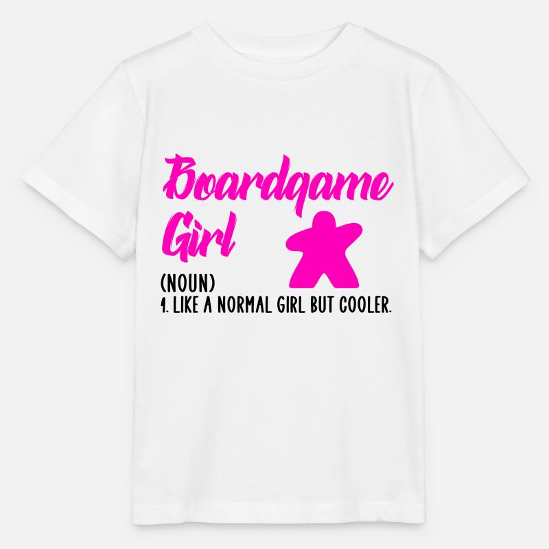 fille de jeu de société - T-shirt bio MINI CREATOR Stanley/Stella Enfant - blanc