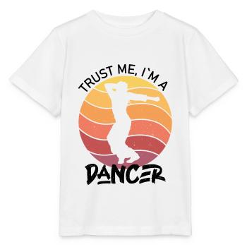 crois moi je suis danseur - T-shirt bio MINI CREATOR Stanley/Stella Enfant - blanc - Devant - Maike (125cm)