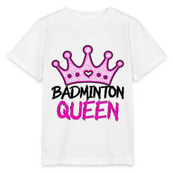 Badminton Queen - Stanley/Stella Kinder T-Shirt MINI CREATOR  - Weiß - Vorne - Maike (125cm)