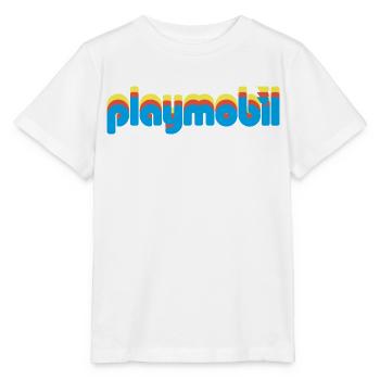 Playmobil Logo Classique Couleurs Pastel - T-shirt bio MINI CREATOR Stanley/Stella Enfant - blanc - Devant - Maike (125cm)