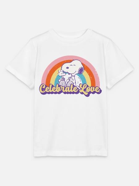 Peanuts celebra el amor por el diseño con Snoopy - Camiseta para niños MINI CREATOR de Stanley/Stella - blanco