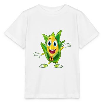 maize corn popcorn Seller tee tshirt i love best - Stanley/Stella MINI CREATOR Kids’ T-Shirt - white - Front - Maike (125cm)