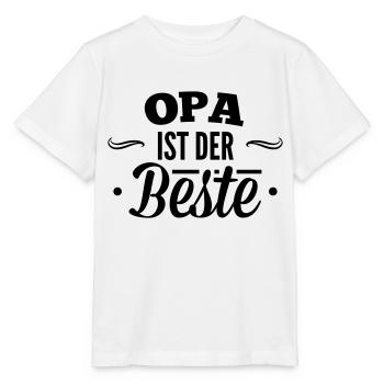 Opa ist der beste - Stanley/Stella Kinder T-Shirt MINI CREATOR  - Weiß - Vorne - Maike (125cm)
