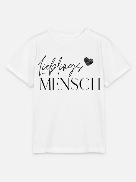 Lieblingsmensch - Herzbotschaft - Stanley/Stella Kinder T-Shirt MINI CREATOR - Weiß