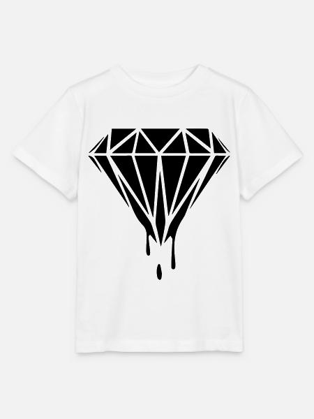 Diamand Schwarz - Stanley/Stella Kinder T-Shirt MINI CREATOR  - Weiß
