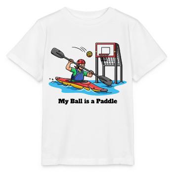 My Ball is a Paddle - Stanley/Stella MINI CREATOR Kids’ T-Shirt - white - Front - Maike (125cm)