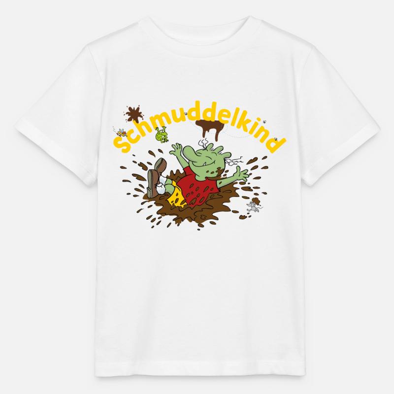 Die Olchis Classic Schmuddelkind - Stanley/Stella Kinder T-Shirt MINI CREATOR  - Weiß