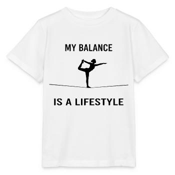 My Balance is a Lifestyle - Stanley/Stella MINI CREATOR Kids’ T-Shirt - white - Front - Maike (125cm)