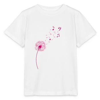 Rainbow pusteblume dandelion notes music - Stanley/Stella MINI CREATOR Kids’ T-Shirt - white - Front - Maike (125cm)