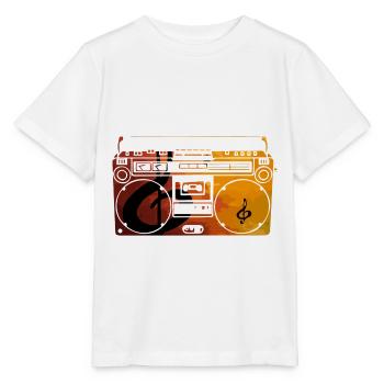 Musik Radio - Stanley/Stella Kinder T-Shirt MINI CREATOR  - Weiß - Vorne - Maike (125cm)