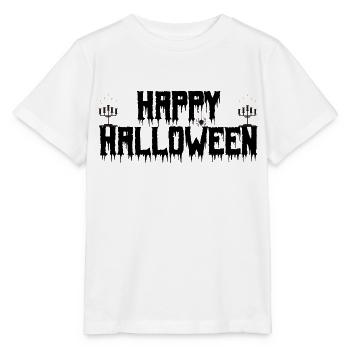 Fröhliches Halloween. Fröhliches Halloween. - Stanley/Stella Kinder T-Shirt MINI CREATOR  - Weiß - Vorne - Maike (125cm)