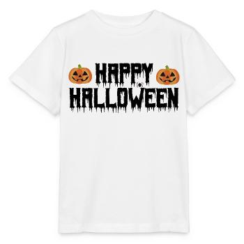 Fröhliches Halloween. Fröhliches Halloween. - Stanley/Stella Kinder T-Shirt MINI CREATOR  - Weiß - Vorne - Maike (125cm)