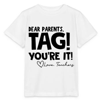 Last Day of School Funny Parents' Day - Stanley/Stella MINI CREATOR Kids’ T-Shirt - white - Front - Maike (125cm)