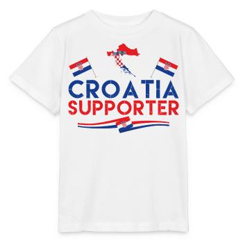 Kroatien-Unterstützer. fan aus Kroatien. die Vatreni. - Stanley/Stella Kinder T-Shirt MINI CREATOR  - Weiß - Vorne - Maike (125cm)