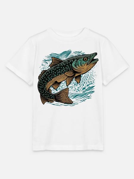 Fisch Kunstwerk - Stanley/Stella Kinder T-Shirt MINI CREATOR  - Weiß