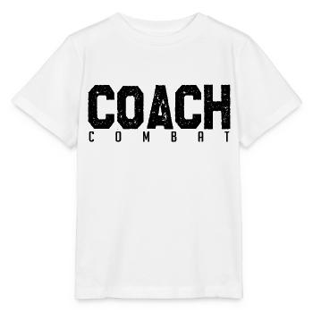 Coach Combat. entraineur de combat. Cadeau coach. - T-shirt bio MINI CREATOR Stanley/Stella Enfant - blanc - Devant - Maike (125cm)