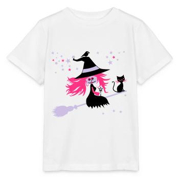 witch - Stanley/Stella MINI CREATOR Kids’ T-Shirt - white - Front - Maike (125cm)
