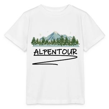Wandern Alpen - Stanley/Stella Kinder T-Shirt MINI CREATOR  - Weiß - Vorne - Maike (125cm)