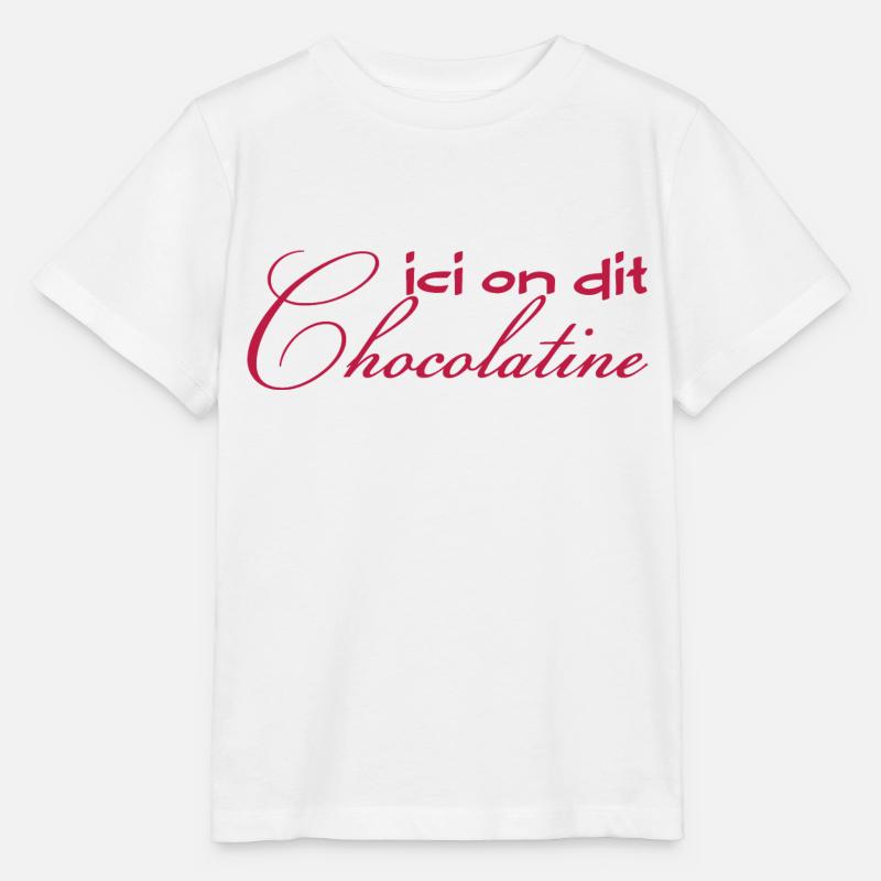 ici on dit chocolatine - T-shirt bio MINI CREATOR Stanley/Stella Enfant - blanc