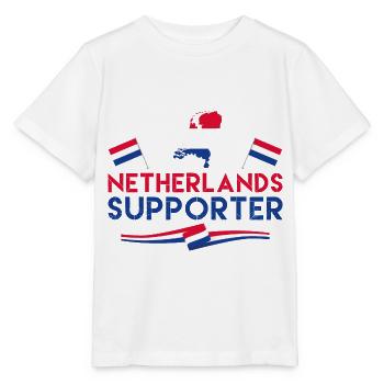 Fan von Netherland Supporter. Supporter aus Niederlande - Stanley/Stella Kinder T-Shirt MINI CREATOR  - Weiß - Vorne - Maike (125cm)