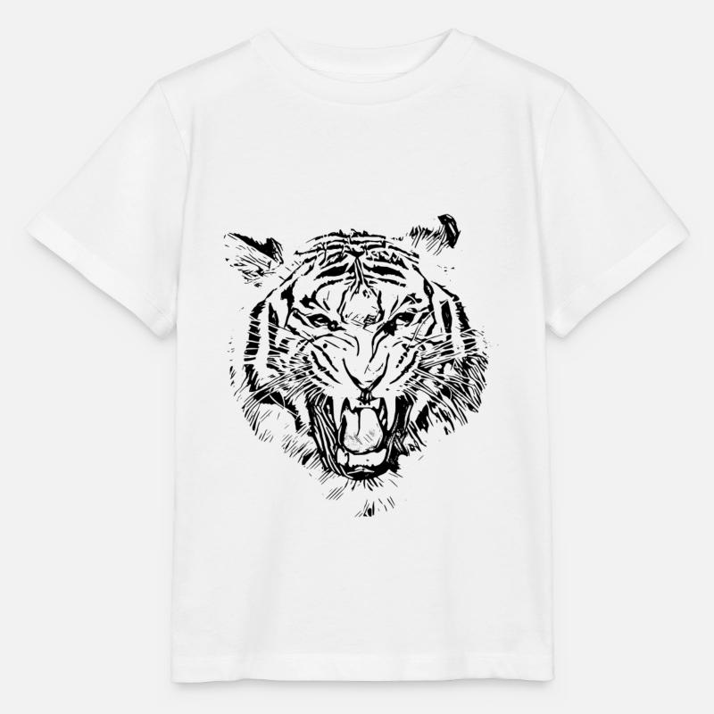 Tiger - T-shirt bio MINI CREATOR Stanley/Stella Enfant - blanc