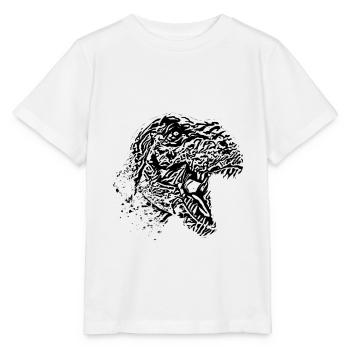 T-Rex - Stanley/Stella Kinder T-Shirt MINI CREATOR  - Weiß - Vorne - Maike (125cm)