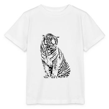 Tiger - T-shirt bio MINI CREATOR Stanley/Stella Enfant - blanc - Devant - Maike (125cm)