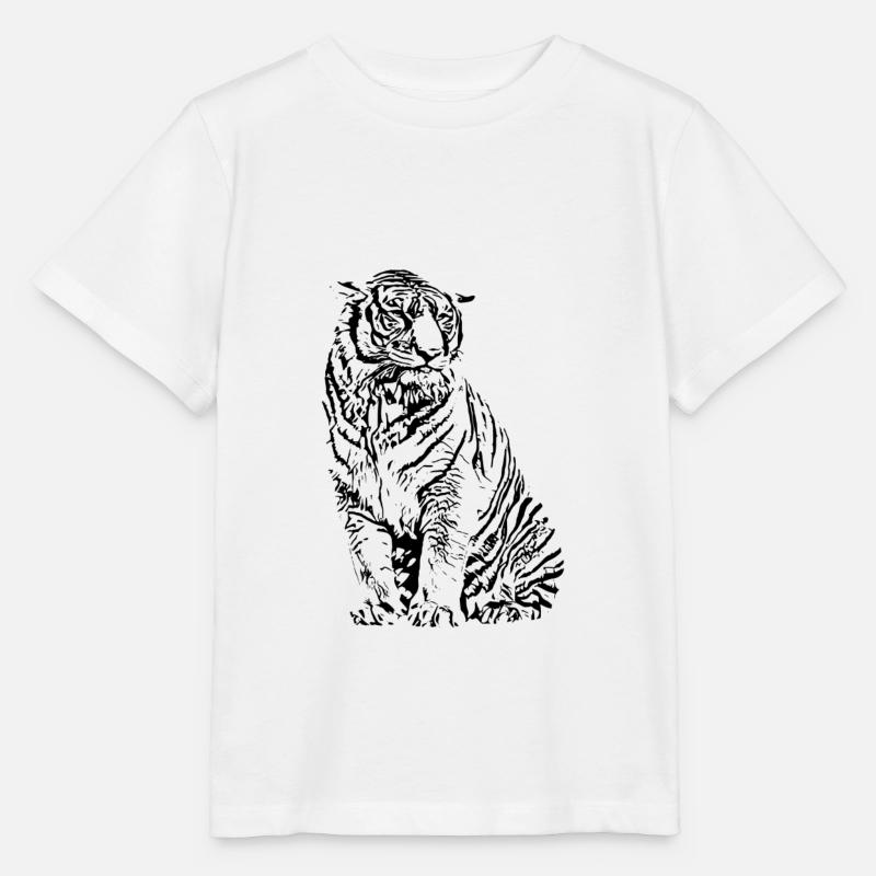 Tiger - T-shirt bio MINI CREATOR Stanley/Stella Enfant - blanc