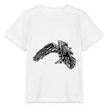 Corbeau - T-shirt bio MINI CREATOR Stanley/Stella Enfant - blanc - Devant - Maike (125cm)