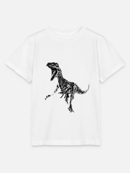 Velociraptor - Stanley/Stella Kinder T-Shirt MINI CREATOR - Weiß