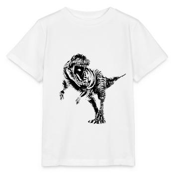 Tyrannosaurus Rex - Stanley/Stella Kinder T-Shirt MINI CREATOR  - Weiß - Vorne - Maike (125cm)