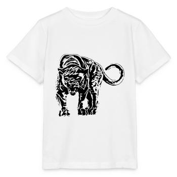 Panthère - T-shirt bio MINI CREATOR Stanley/Stella Enfant - blanc - Devant - Maike (125cm)