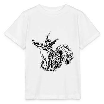 Écureuil roux - T-shirt bio MINI CREATOR Stanley/Stella Enfant - blanc - Devant - Maike (125cm)