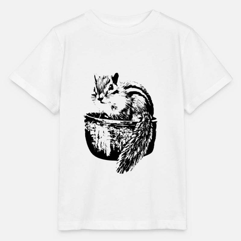 Eichhörnchen - Stanley/Stella Kinder T-Shirt MINI CREATOR  - Weiß