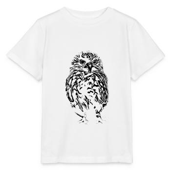 Eule - Stanley/Stella Kinder T-Shirt MINI CREATOR  - Weiß - Vorne - Maike (125cm)