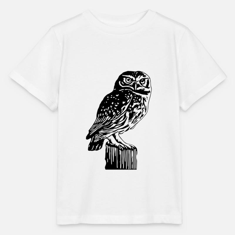 hibou - T-shirt bio MINI CREATOR Stanley/Stella Enfant - blanc