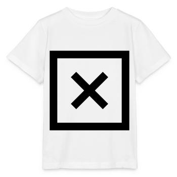 icône croix tique - T-shirt bio MINI CREATOR Stanley/Stella Enfant - blanc - Devant - Maike (125cm)