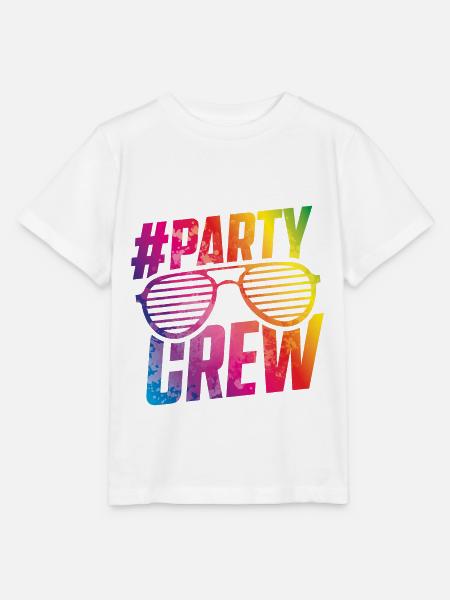 party crew bunt - Stanley/Stella Kinder T-Shirt MINI CREATOR - Weiß